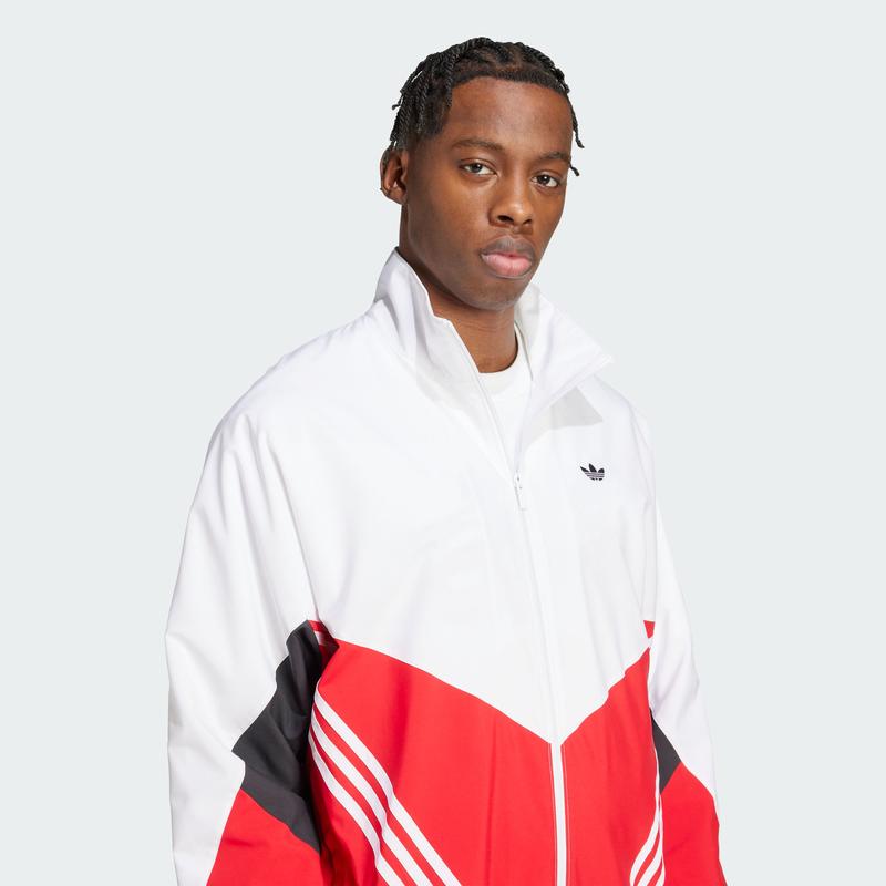 阿迪达斯(adidas)男款运动夹克轻薄防风透气跑步训练户外休闲套装高清大图