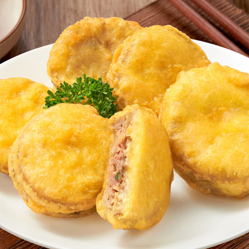 千味央厨香脆茄盒薄脆裹粉焦香不腻咔嚓酥脆800g*3袋高清大图