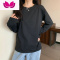 七斓ins超火长袖T恤女冬内搭纯色打底衫韩版潮学生外穿宽松上衣服