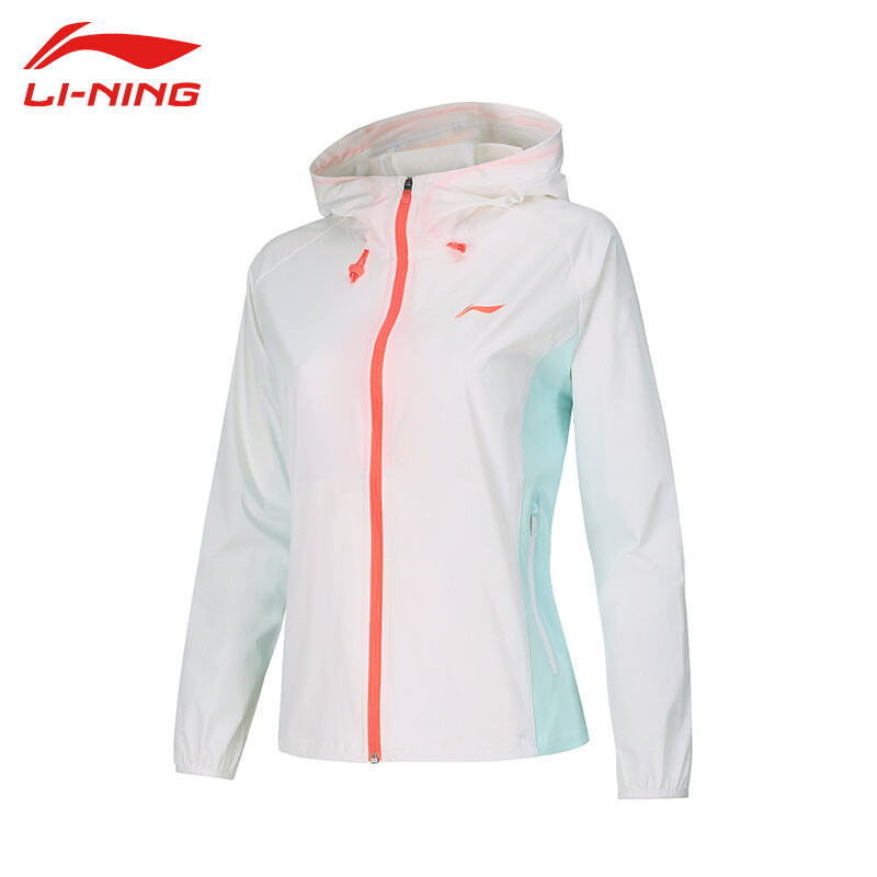 李宁(LI-NING)2022运动时尚跑步系列女子运动风衣 AFDS346-2 天羽蓝L