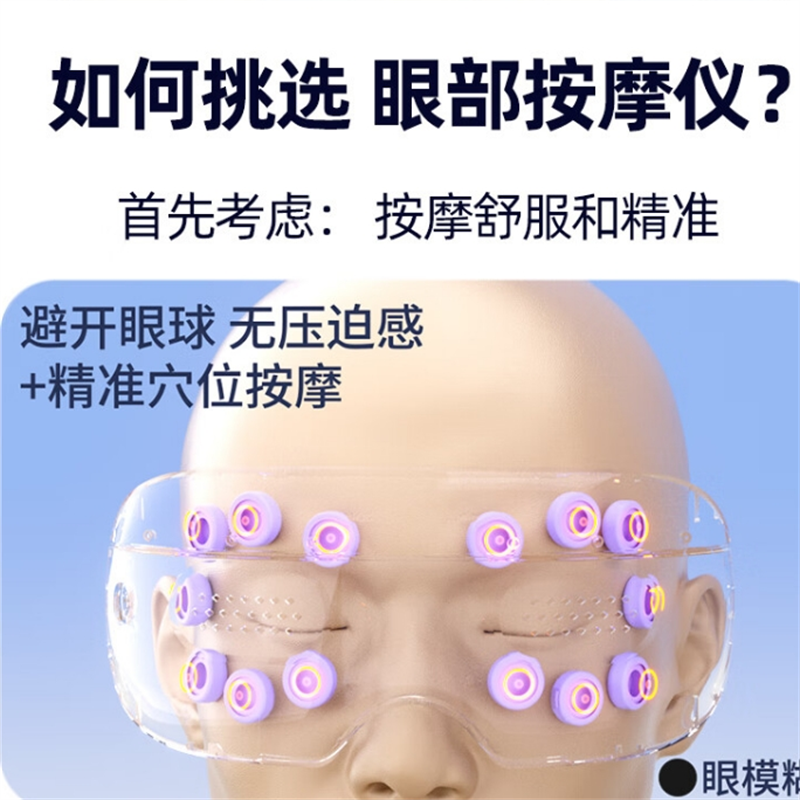 春枝漫野Chirimiri穴位按摩可视眼部按摩仪多频震动护眼热敷眼罩按摩器 CE-300高清大图