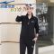 星尔运动套装男女春秋季锦纶宽松大码加绒休闲情侣两件套
