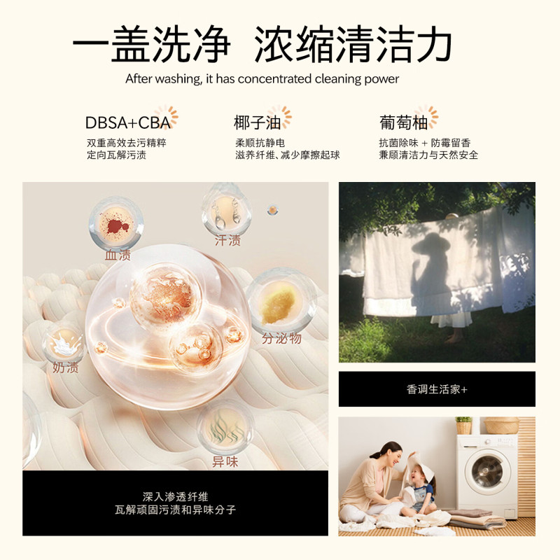 花卉诗玫瑰植物 洗衣液3L*3高清大图