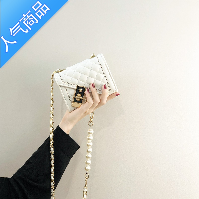 封后小众设计小包包女包2022新款感洋气菱格链条包夏季迷你斜挎包女斜挎包