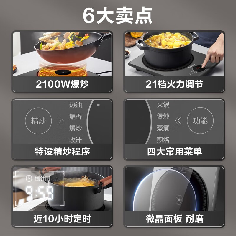 苏泊尔电磁炉C21-SDHCB11T高清大图