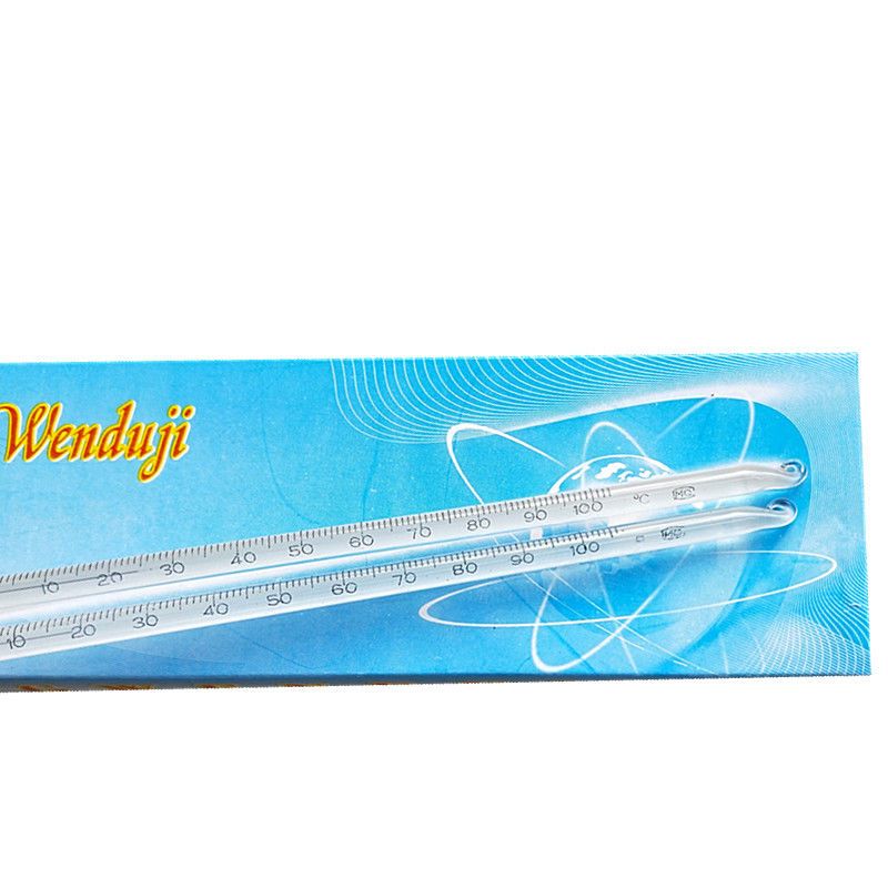 温度计大棚温度表精密玻璃棒式温度计红水银棒表温度计水银0200度10支