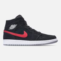 Air Jordan 1 Mid 【美国直邮正品】乔1AJ1 小新欢扣碎 黑黄黑红中帮复合底篮球鞋 554724-071