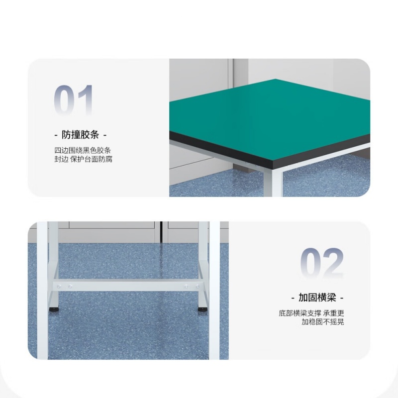 铭思达轻型防静电工作台80*80*75cm单抽张高清大图