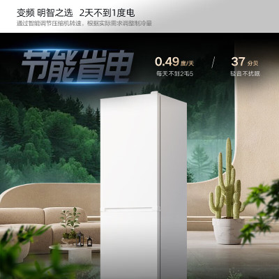 康佳(KONKA)185升两门 家用租房 二级能效冰箱 BCD-185PG2S