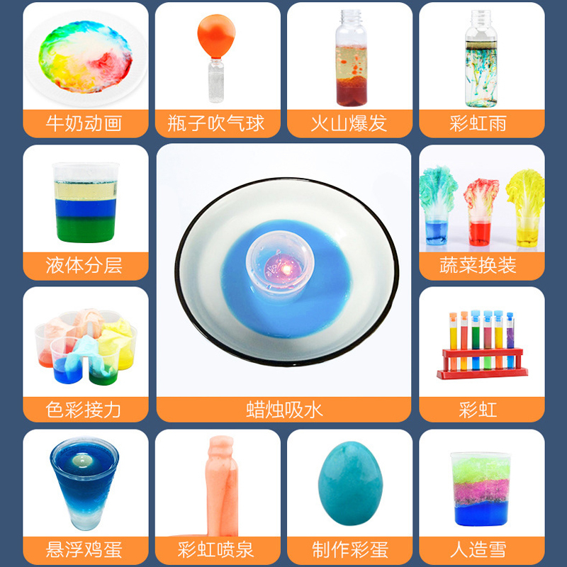 儿童428个实验科学玩具套装小学生小制作材料幼儿园手工diy材料礼物男孩女孩生日礼物