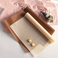 大号油布棕色/米色--烘焙油布反复用烤盘布蛋糕布烤箱用油纸工具创意简约生活日用品
