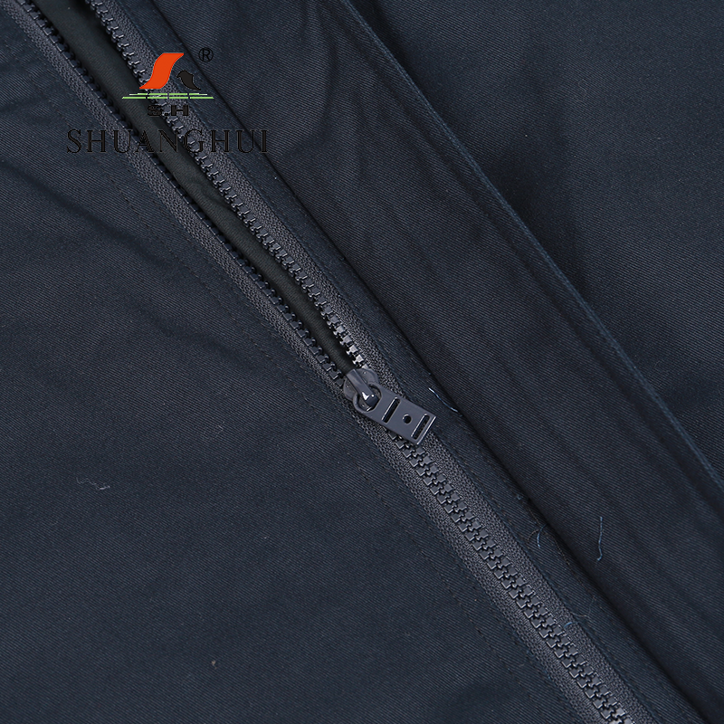 双惠男女款冬季标志工作服上衣SHW-22,面料100%棉填充羽绒,黑色,155-195高清大图