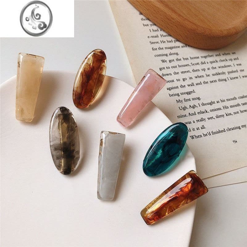 JiMi果冻色刘海夹侧边前额夹子女边夹韩式ins发夹碎发夹2023新款图片