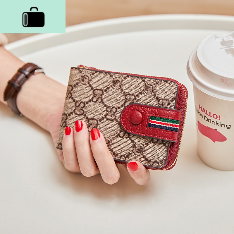 驾驶证卡包女式小巧超薄大容量多卡位防盗防磁精致高档皮一体包NEW LAKE女士钱包/卡包 红色【升级版防磁防止盗刷】