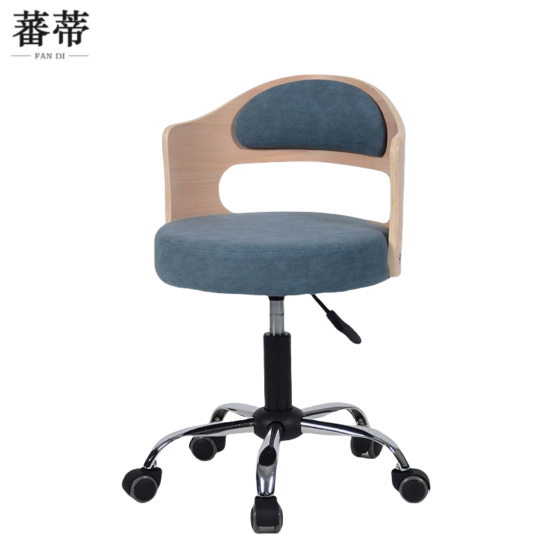 蕃蒂升降椅深蓝色把高清大图