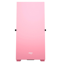 爱国者YOGOK1 粉色(侧透)+冰塔V360水冷黑色+3个彩虹V1风扇粉色 U3电竞机箱DIY组装整机电脑游戏商务办公