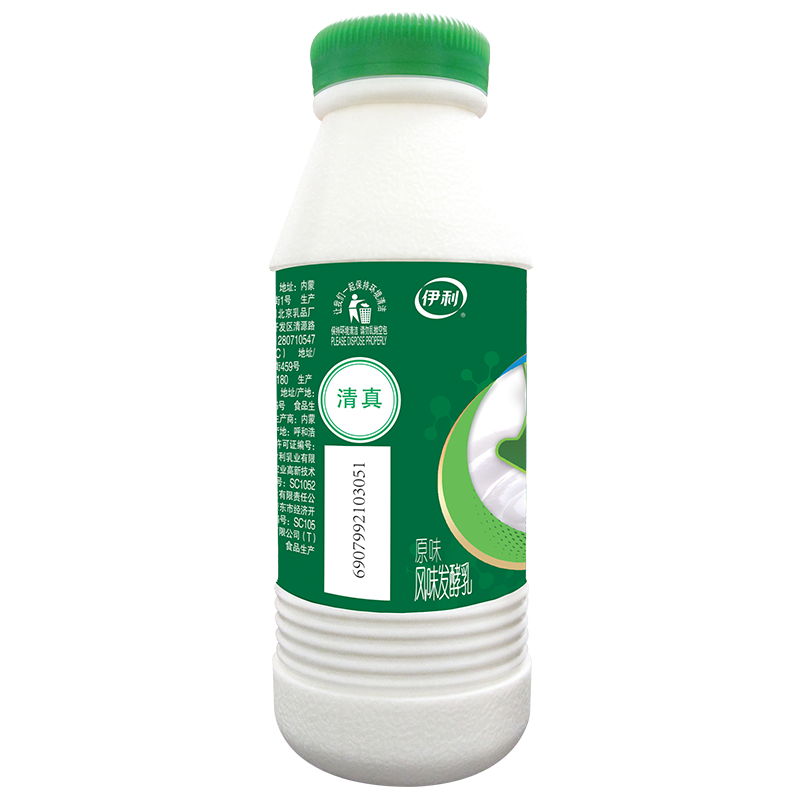 伊利益消风味发酸乳原味酸奶450g高清大图