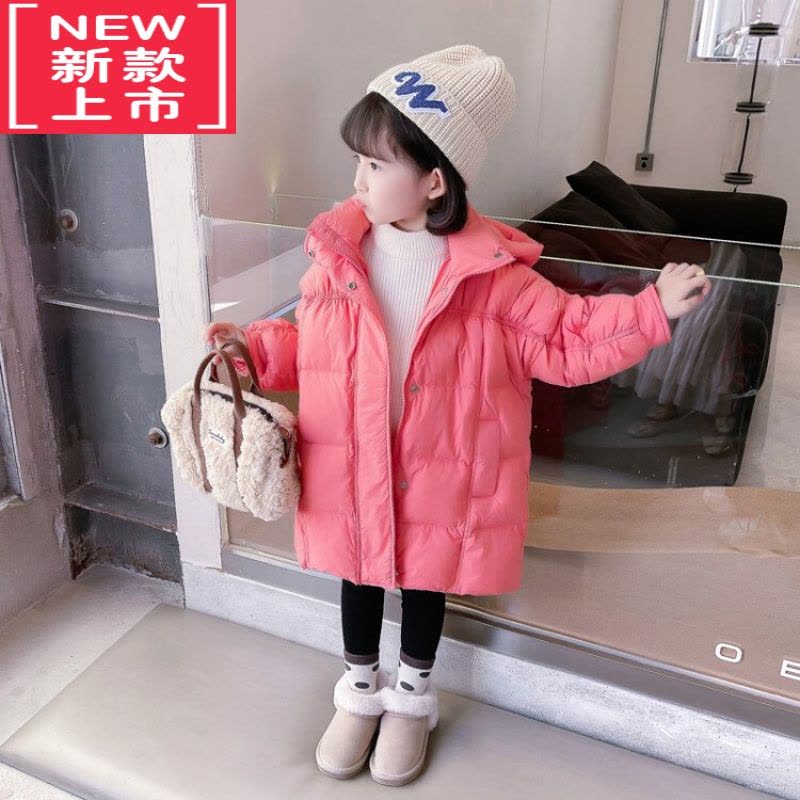 可莉允女童羽绒服2022新款两岁女宝宝冬装中长款棉袄婴儿童加厚羽绒棉衣棉服图片