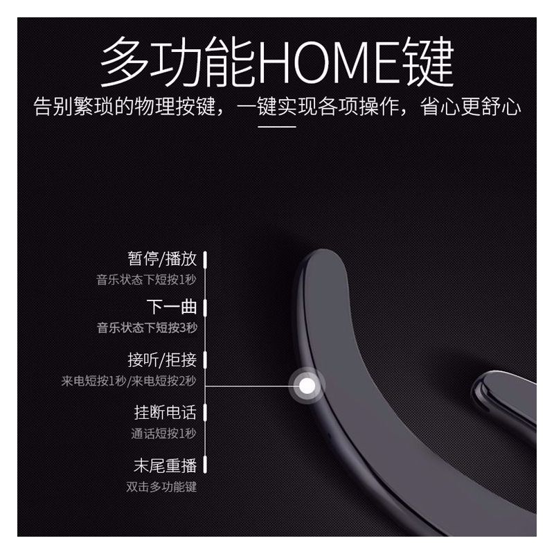 骨传导蓝牙耳机挂耳式无线不入耳运动跑步开车迷你oppovivo通用
