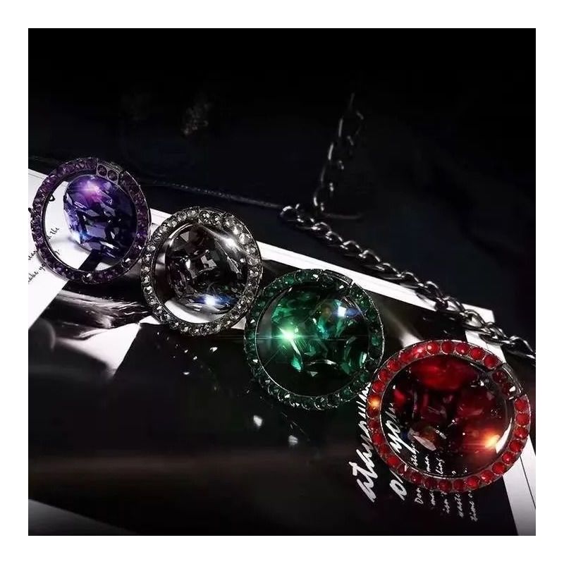 水钻支架追剧懒人手机指环扣带钻支架安卓苹果手机通用卡扣式女款