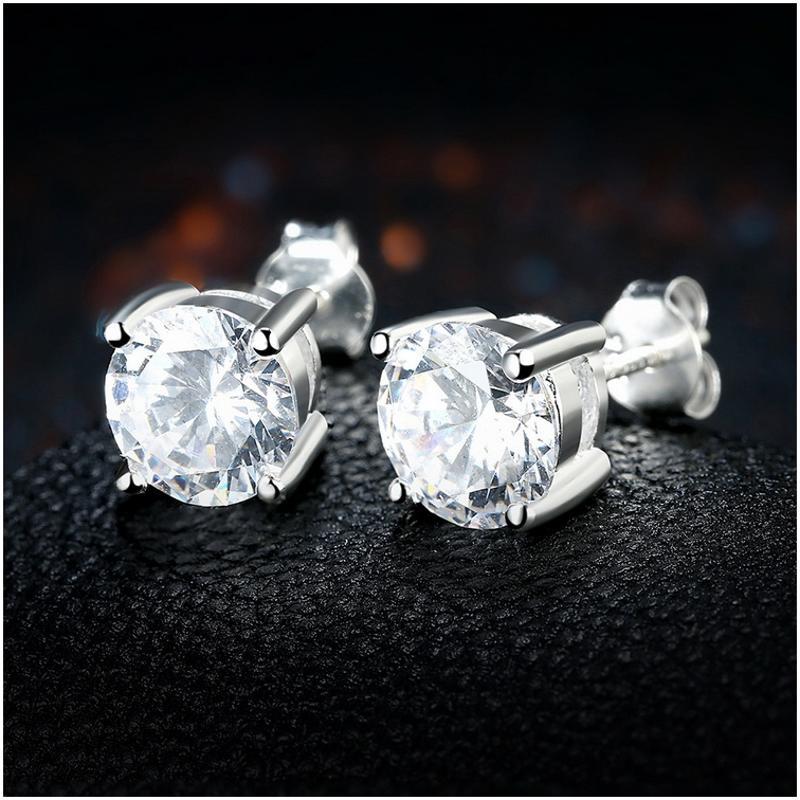E064 Silver Earrings 925纯银耳环日韩耳钉女气质百搭简约防过敏送女朋友七夕情人节礼物