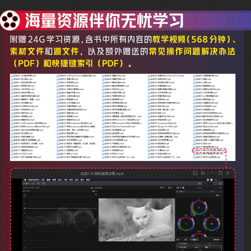 正版 Final Cut Pro X实战从入门到精通 唐冬冬编著 人民邮电出版高清大图