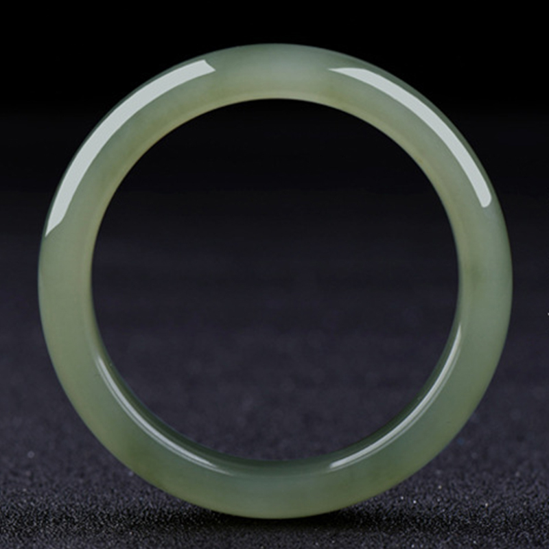 臻玉盈新疆和田玉手镯天然女款青玉手镯女玉石镯子