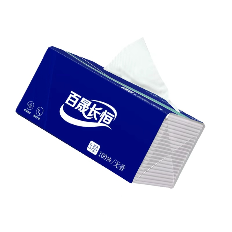 百晟长恒 BSCH-C22B 3层100抽 152mm*190mm 面巾纸高清大图