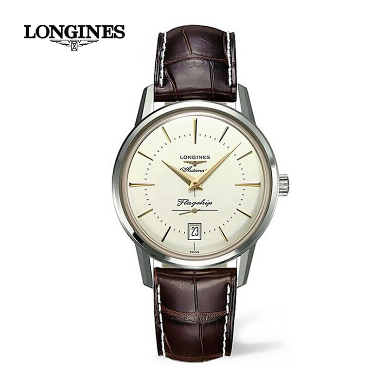 longines 浪琴 经典复刻系列皮带商务时尚男士机械表 l4.795.4.78.