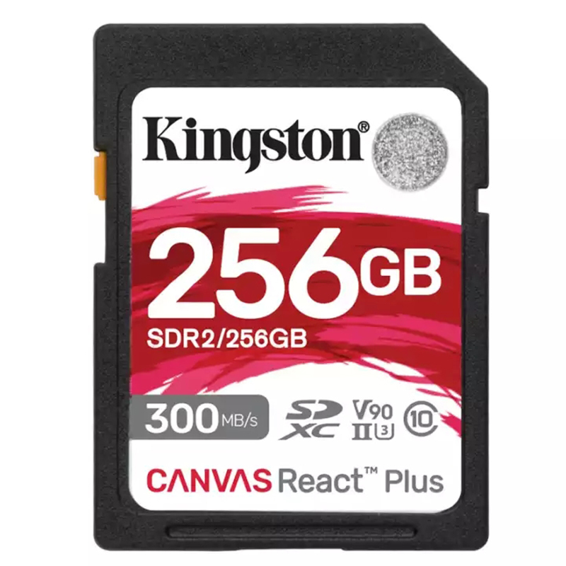 金士顿(Kingston)SD卡256GB U3 V90读300MB/s写260MB/s支持8K相机存储卡内存卡配读卡器