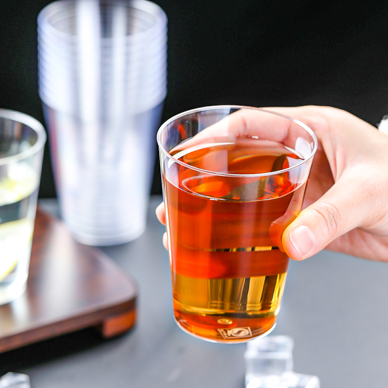 MULTIPOTENT一次性 饮水杯茶杯磨砂透明杯230ML直筒杯60个佳胜雅系列(8214*4)