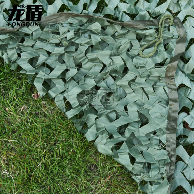 龙盾 210D涤纶牛津布户外伪装网汽装饰网绿色伪装网1平方