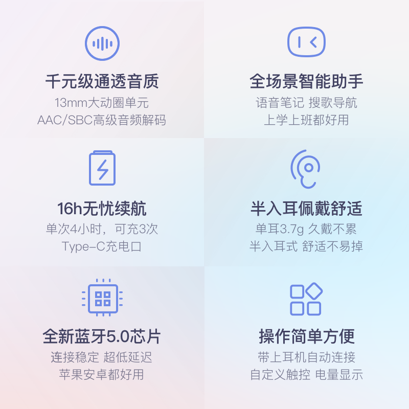 小度真无线智能耳机S1无线蓝牙入耳式运动通话降噪适用小米