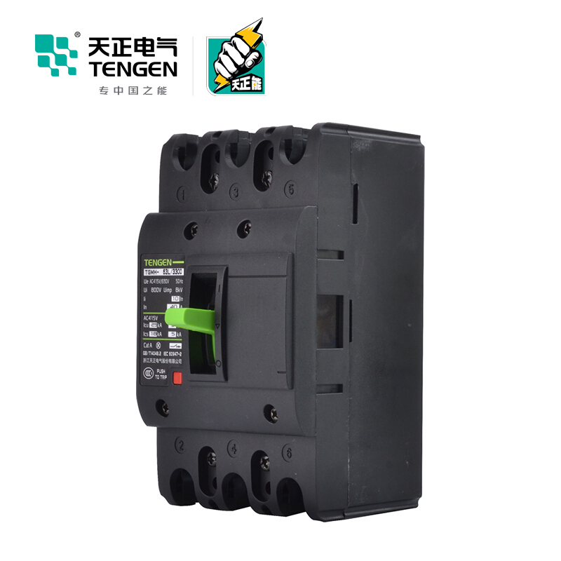 天正电气瑞彩TGMH-63空气开关25KA 40A 3P手动固定式配电保护 330023100032 塑壳断路器