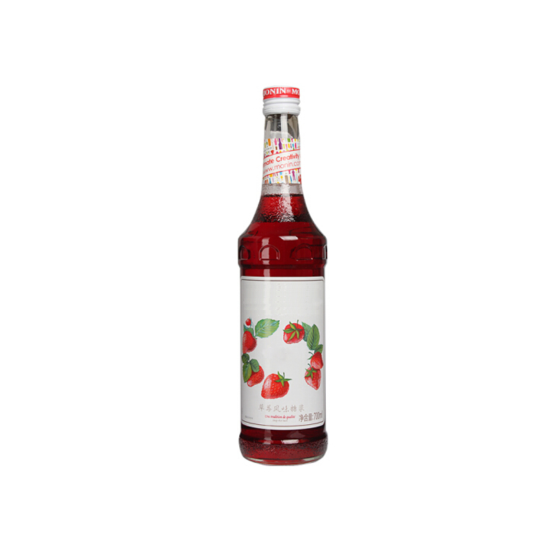 锦华礼鸡尾酒调酒辅料草莓风味糖浆700ml