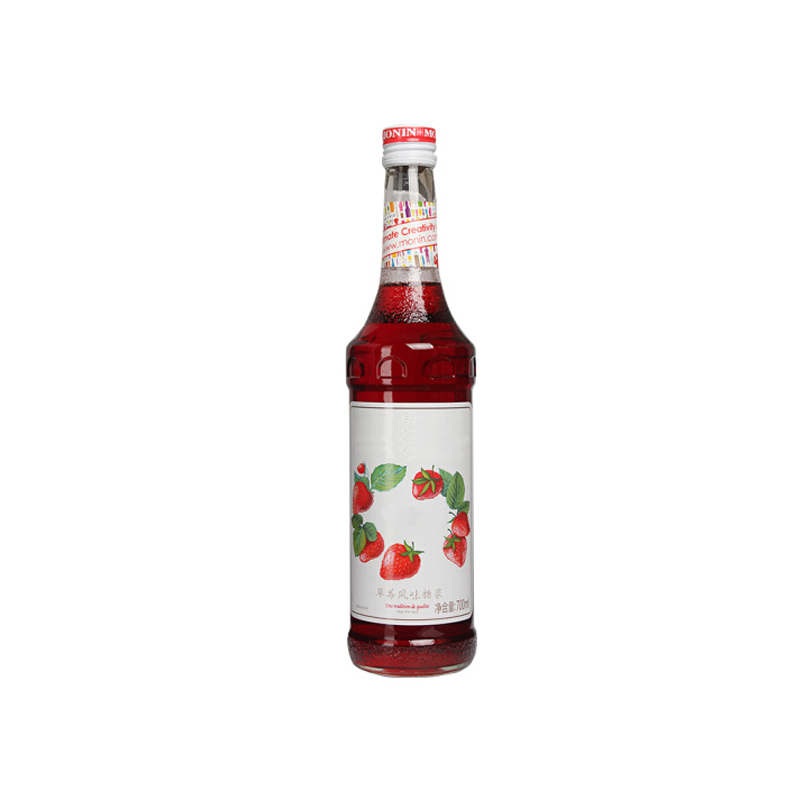 锦华礼鸡尾酒调酒辅料草莓风味糖浆700ml