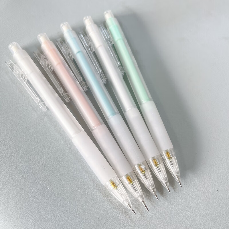 晨光自动铅笔质+ AMPT5701黑0.5 颜色随机3支高清大图