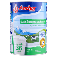 安佳(Anchor)脱脂高钙成人奶粉 900g/罐 进口奶粉 学生奶粉 新西兰进口