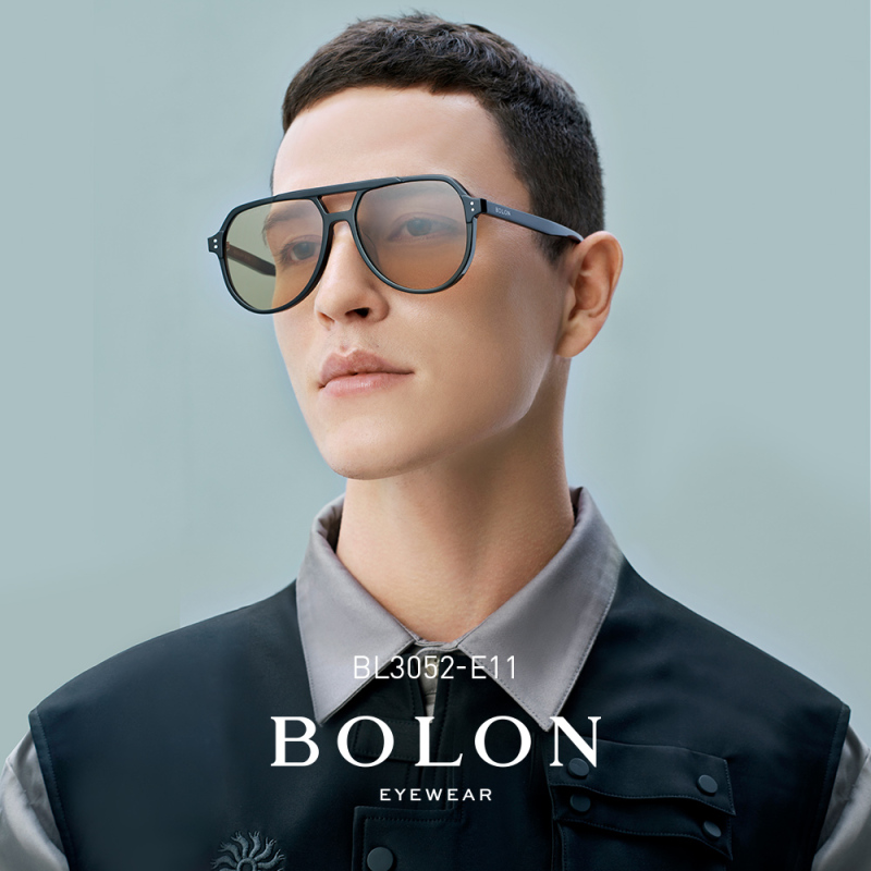 bolon暴龙眼镜2021新品飞行员板材太阳镜男士韩版潮流墨镜bl3052