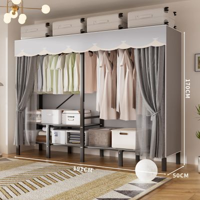 免安装折叠衣柜家用卧室简易布衣柜结实耐用出租房用衣橱收纳柜