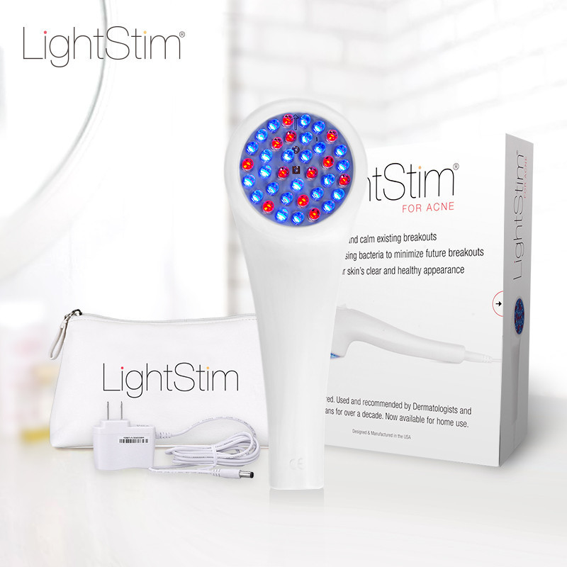 丽丝顿(LightStim)红蓝光仪器家用LED光学祛痘电子美容仪 美国进口仪器 美容器 白色 插电源式高清大图