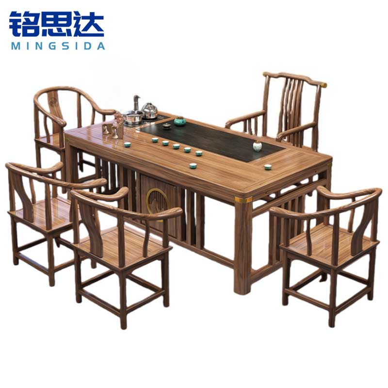 铭思达茶桌1.8米5椅套高清大图