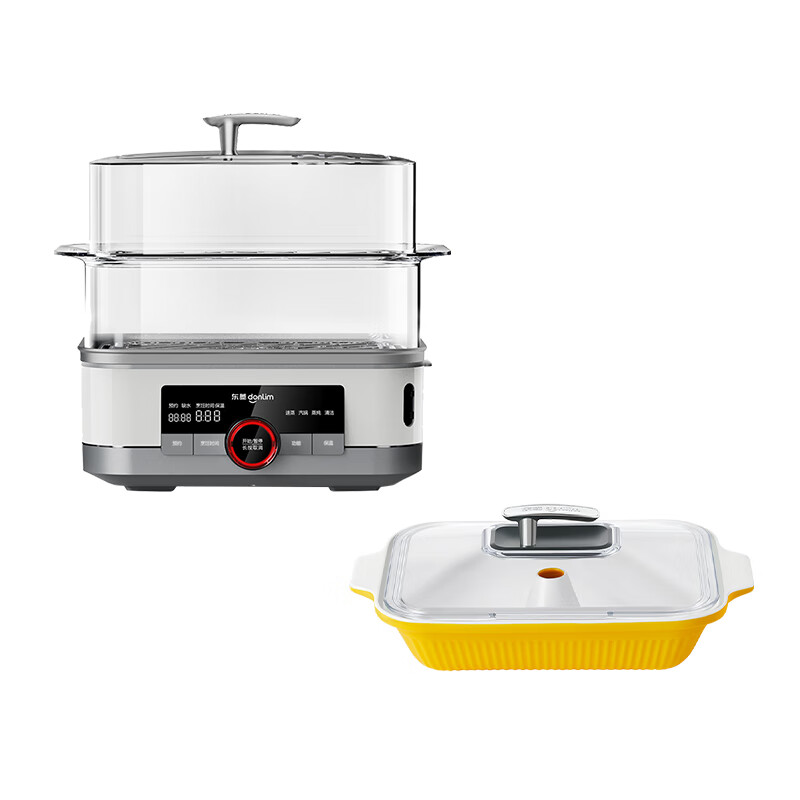 东菱双层可视极速电蒸锅汽锅DL-F1+DL-004高清大图