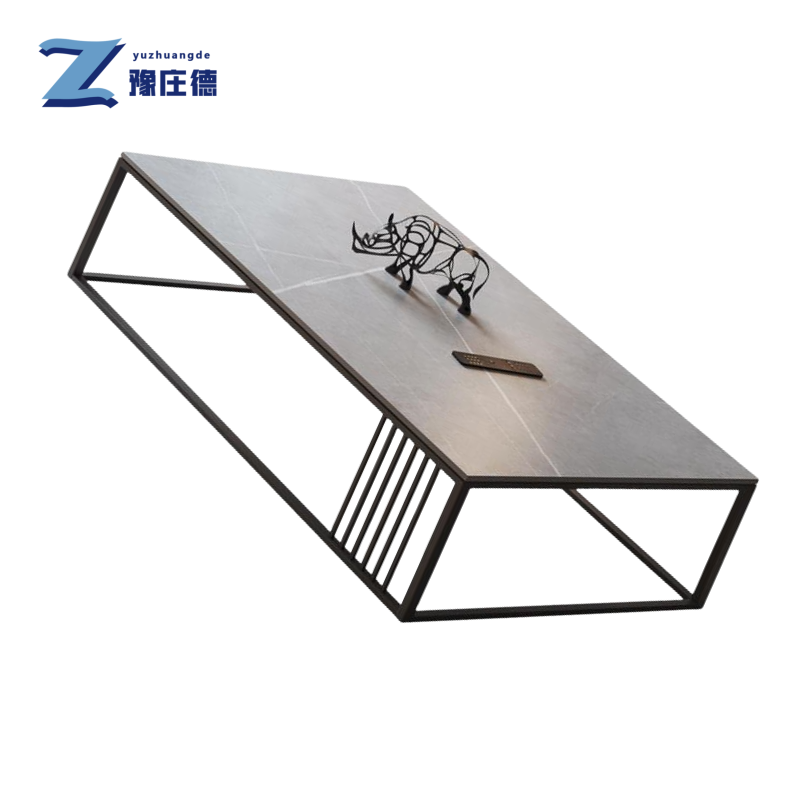 豫庄德岩板茶几1m张