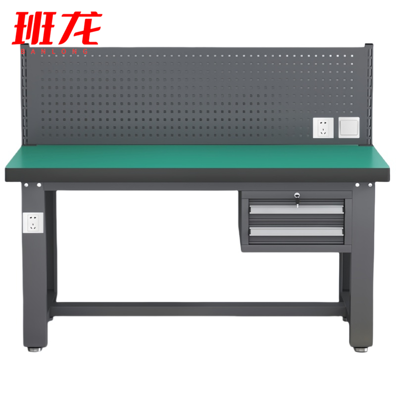 班龙钳工台180*75*80cm+挂板张高清大图