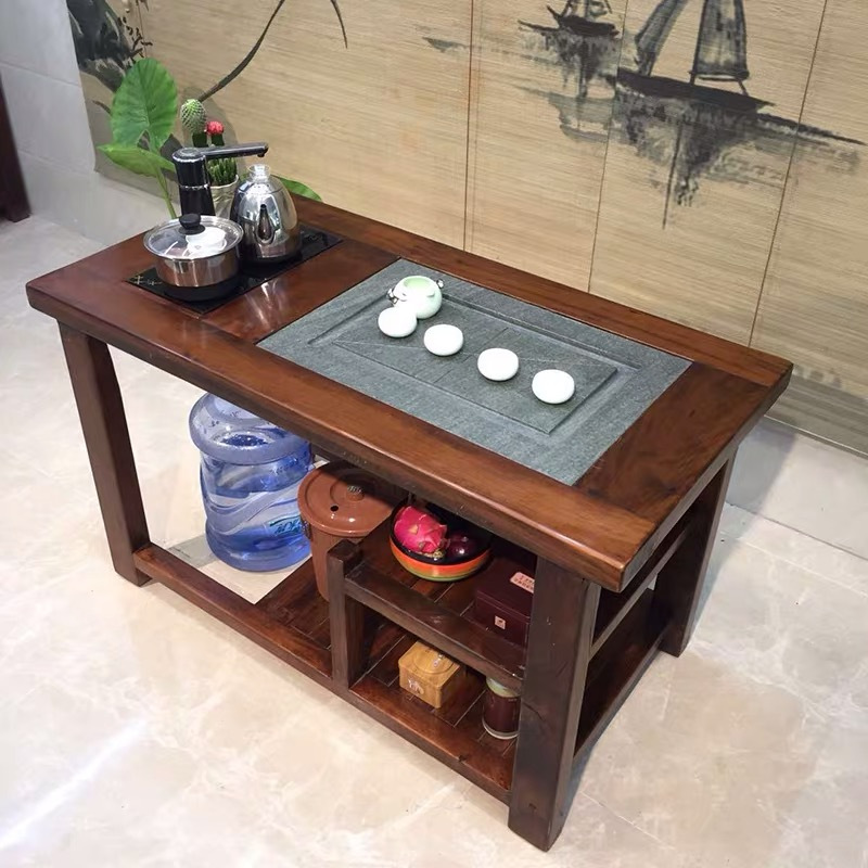 寻木匠老船木茶桌椅组合阳台泡茶桌茶几实木功夫茶桌茶台整装小迷你