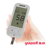 鱼跃(YUWELL)血糖仪586家用智能免调码全自动（赠采血笔+100片试纸+100支采血针）