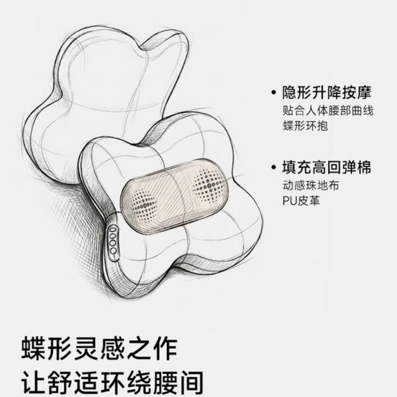SKG M5系列1代 按摩腰靠高清大图