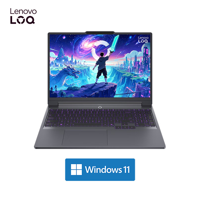 联想(Lenovo)LOQ15 15.3英寸电竞游戏笔记本电脑 Core 5 205H 16G 512G SSD RTX3050 4G独显 165Hz 100%sRGB 灰色高清大图
