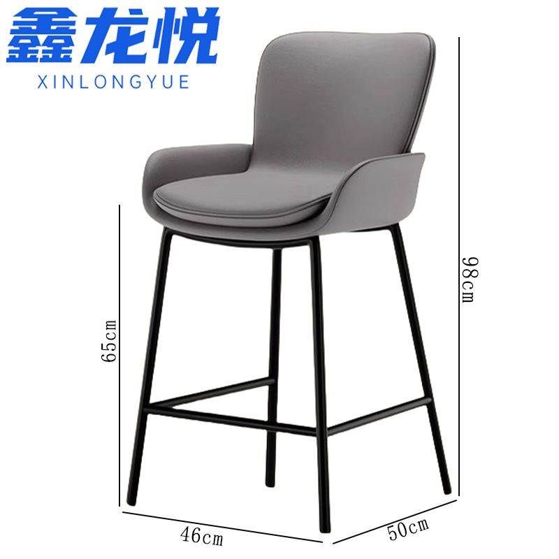 鑫龙悦高脚凳65cm把高清大图